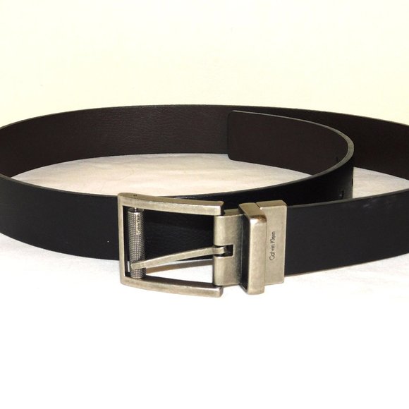 Calvin Klein Jeans Genuine Leather Belt Size 38 - Picture 1 of 6